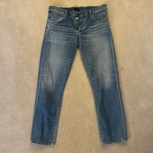 Citizens of Humanity size 28 Mid Rise, Slim Fit Cropped Jeans
